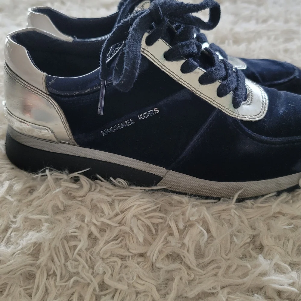 Michael Kors Allie Velvet Sneaker - Picture 4 of 9